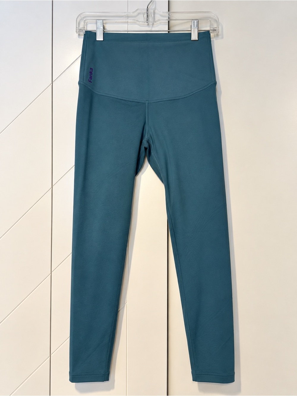 Fanka Body Sculpt Compression Leggings Teal High Rise Small 4-6